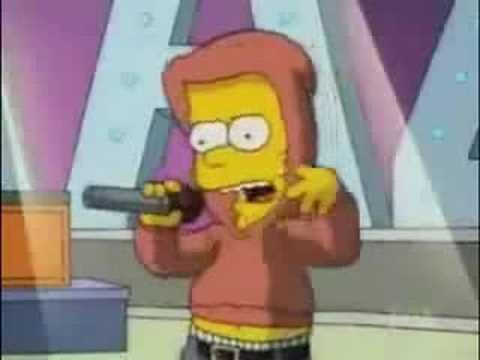 bart simpson rapping